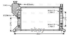 Radiateur de liquide de refroidissement AVA MSA2343 pour Mercedes-Benz Sprinter Série B901 / B902 (1995)