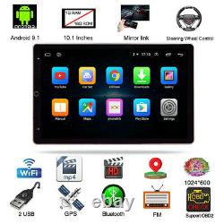 Rotatable 10.1po Android 9.0 Double Din Car Stereo Bluetooth Wifi Mp5 Player Gps