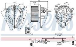 SOUFFLANT INTÉRIEUR 87039 POUR MERCEDES-BENZ SPRINTER/2-t/Plateforme/Châssis/Fourgon/Bus