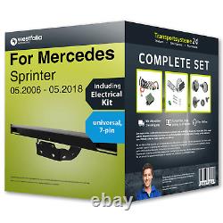 Towbar Fixe Pour Mercedes Sprinter 06-18 + 7pin Kit Électrique Universel New Car