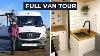Van Tour Diy Sprinter Van Conversion With Full Bathroom Gorgeous Tiny Home For Off Grid Living