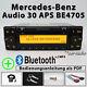 Véritable Système De Navigation Becker Audio 30 Aps Be4705 Bluetooth Mp3 Mercedes.